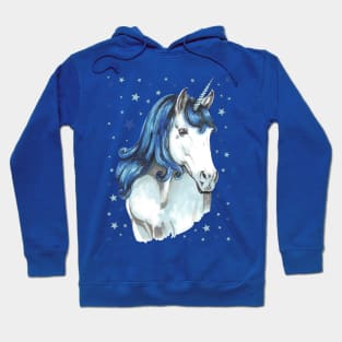 Blue unicorn Hoodie